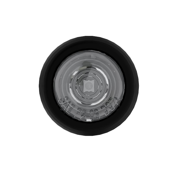 3/4" Round 1 LED Bullet Clearance Light - Amber/Clear Lens